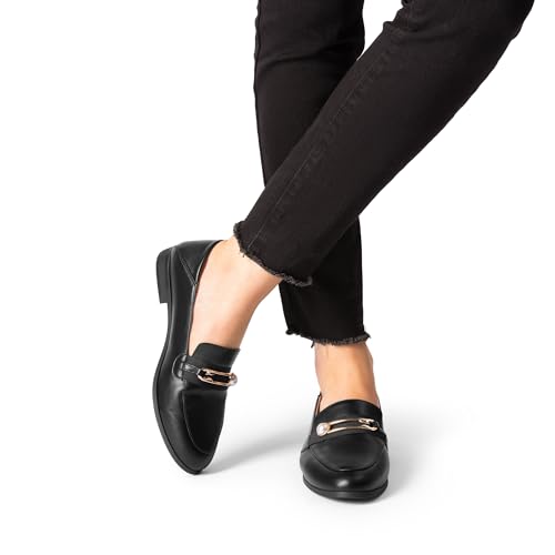 Image of DREAM PAIRS Loafers for Women Slip On Comfortable Round Toe Casual Fashion Flats Dressy Shoes