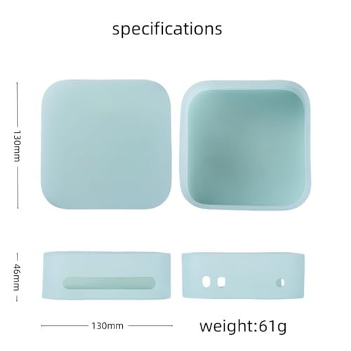 Image of Silicone Cover Compatible with Mac mini M4 / M4 Pro 2024, Dustproof Scratch-Proof Waterproof, Protective case for Mac mini PC (White Cover with Stand)