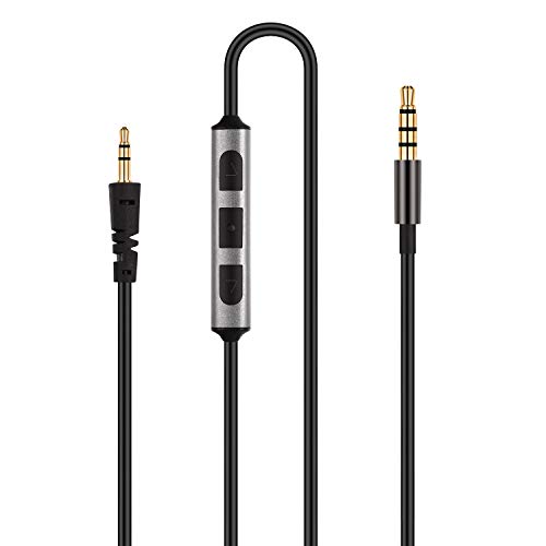 Audio Cable Replacement with in-Line Mic and Remote Volume Control - Compatible with Bowers & Wilkin - //coolthings.us