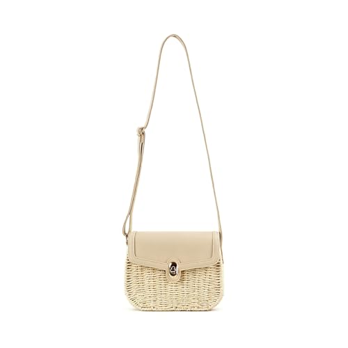 Sac à bandoulière en paille petit sac à main tissé