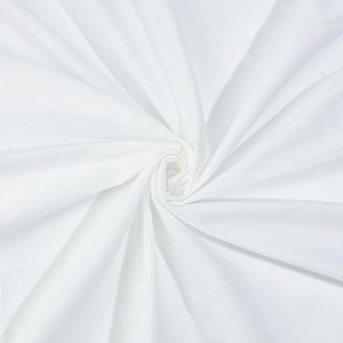 Tissu en lin blanc pour nappe et décoration de pot de fleurs