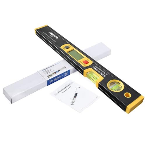 42cm Digital Torpedo Level Inclinometer Angle Finder Gauge Spirit Level Magnetic Base Backlight Black