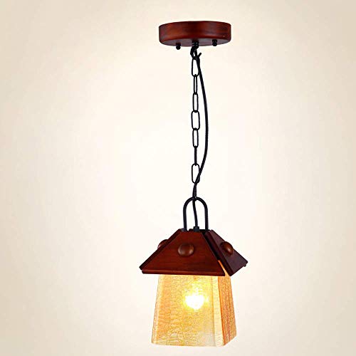 Éclairage rétro avec lampe suspendue en verre E27 pour salle à manger