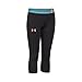 Under Armour Girls' HeatGear Armour, Asphalt Heather/Pacific, Youth Medium