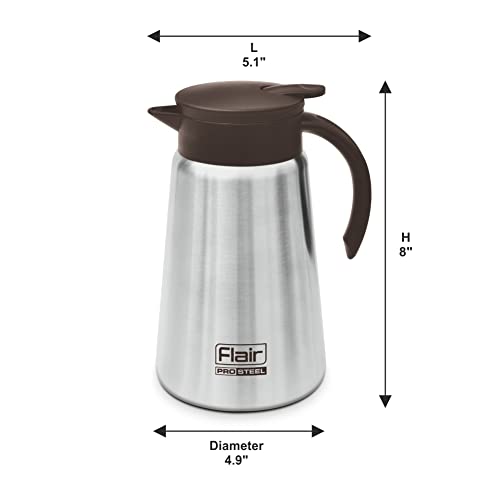Image of Flair Latte Vacuum Insulated Steel Kettle 1000 ML (Brown)