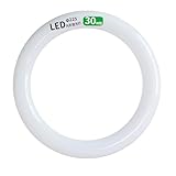 led蛍光灯 丸型 30形 丸形蛍光灯30形 LEDランプ丸形30W型 蛍光灯LED 30W形相当 FCL30代替 丸形LEDランプ 昼光色 昼白色 電球色 サークライン グロー式工事不要 (昼光色, 1個)