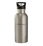 Knick Knack Gifts #leonas - 20oz Stainless Steel Water Bottle, Silver