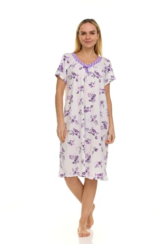 Image of Womens Nightgowns Sleepwear Soft Pajama Dress Nightshirts