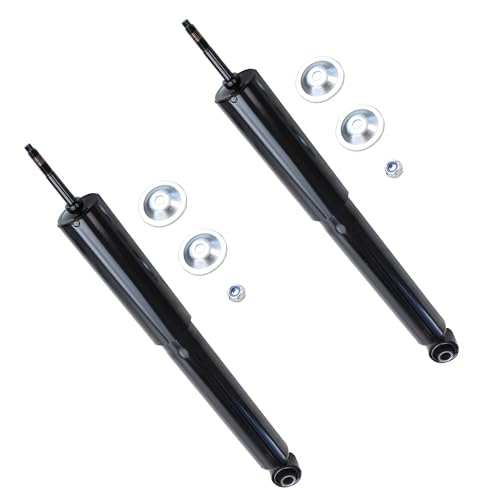 Image of Detroit Axle - Rear 2pc Shock Absorbers for 2004-2012 Chevy Malibu Pontiac 2005-2010 Pontiac G6 2007-2009 Saturn Aura, 2 Shock Absorbers Assembly Replacement