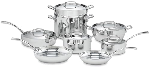 Cuisinart FCT-13 French Classic Tri-Ply Stainless 13-Piece Cookware Set