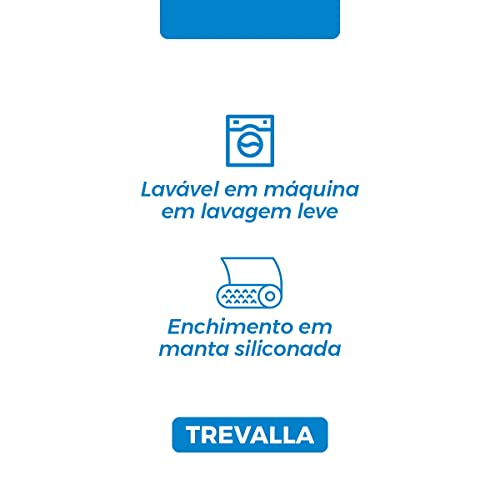 Pillow Top P/Cama Queen Trevalla Confort 200 Fios Elástico Branco