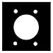 Mulberry 97227 430 Stainless Steel 2 Gang Wallplate 30/50 Amp 3-Wire Range/Dryer Receptacle