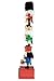 Clever Creations Wooden Christmas Nutcracker Advent Calendar, Countdown to Christmas, Festive Holiday Decoration, Stack