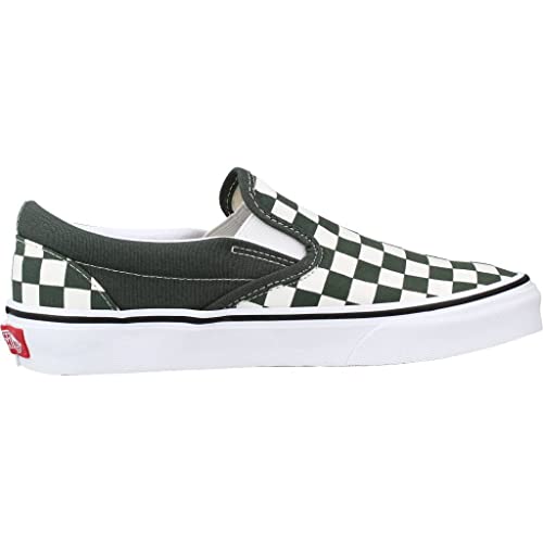 Vans Vans Classic Slip-On™ (Checkerboard) Thyme/True White Men's 4.5, Women's 6 Medium