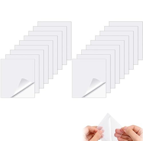 20 Pièces Patchs de Réparation TPU Transparent Imperméables,Kit de Réparation TPU Transparent Autoadhésif pour Matelas Gonflable,Château...