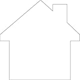 3” House Shaped Sticky Notepad of 50 Sheets for Home Themed Classroom Projects, Self-Reminders, Tags and More