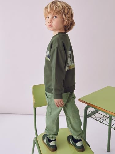Mayoral Back Print Pullover for Boys Olive4