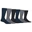 Solid Blue Assorted (6 Pairs)
