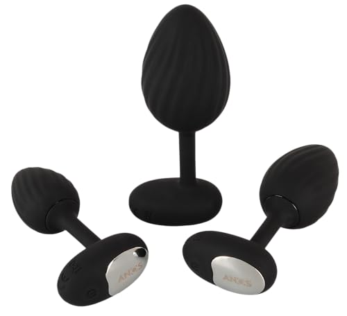 Plug anal vibrant avec télécommande ANOS noir pour entraînement progressif à 10 modes