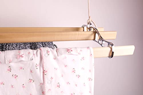 Thatch&Stone Classic Clothes Dryer 4 Lath Rack Old Fashioned Hanging Airer (Chrome, 1.5m)