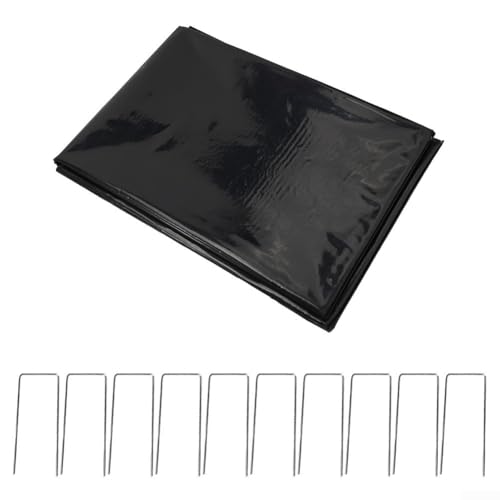 Sumsoctober - Bâche de bassin à poissons efficace pour jardins aquatiques Structure renforcée pour une utilisation à long terme (200 x 300 c+10 clous de sol)