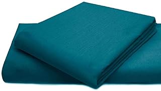 AmigoZone Cotton Percale Easy Care Polycotton Flat Sheet (Grey, Super King)