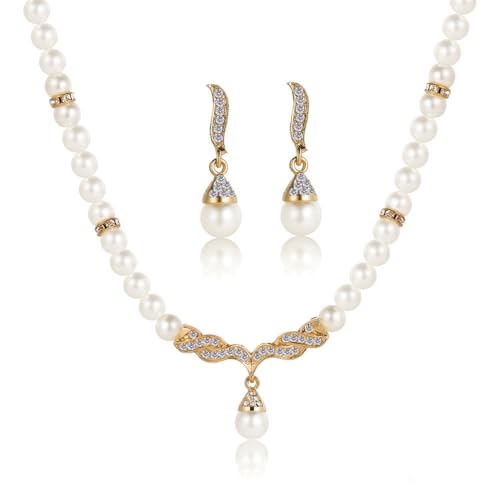 Shining Diva Latest Stylish Design Fancy Pearl Necklace Jewellery...