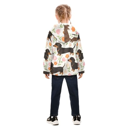 GuoChe Dog and Flowers Baby Boy Sherpa Jacket4