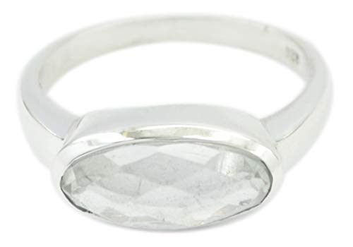 Bague Blanche Argent 925 RIYO Authentique en Métal Précieux Durable