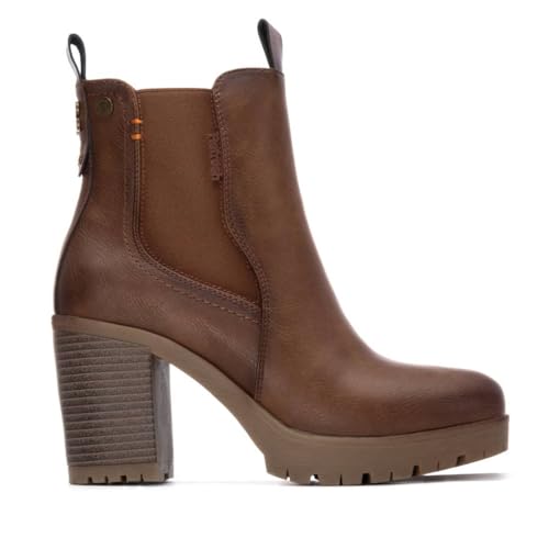 REFRESH - Botas Shelsea Mujer Camel - Calzado Cómodo y Versátil - Moda casual - Modelo 17320002...