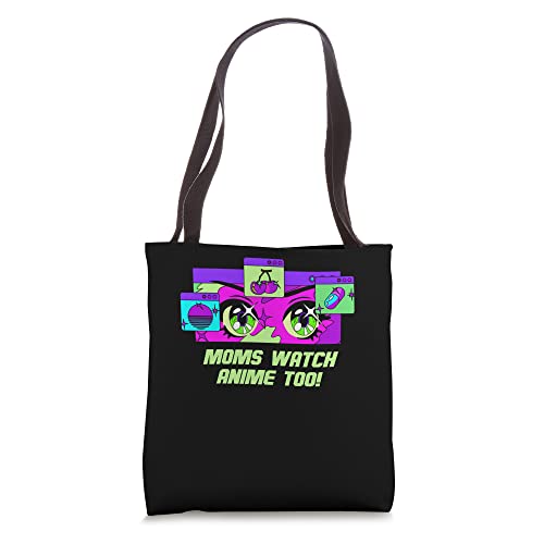 Moms Watch Anime Too Manga Mother's Day Japanese Animation Tote Bag