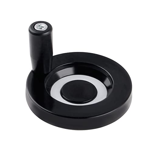 CNCMANS Handrad mit drehbarem Griff 80mm Durchmesser 10mm Loch Durchmesser für SFU1605 Drehmaschine industrielle Fräsmaschine (80mm*10mm) Cover