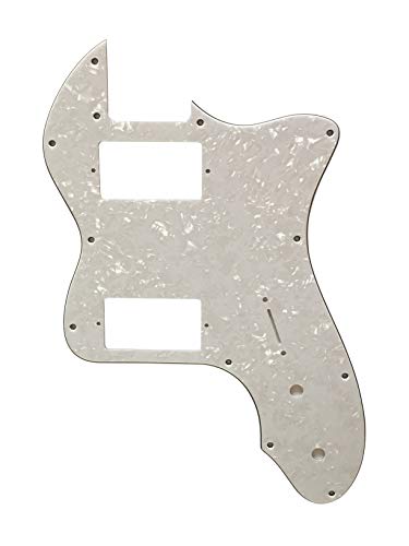 Guitar Parts For Fender '72 Telecaster Thinline PAF Guitar Pickguard (4 Ply White Pearl)
