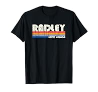 The perfect retro Radley, UK hipster design! This retro design has Radley in a cool throwback font with colored stripe underlining. The distressed look to this design gives it a vintage classic look that everyone will love! Whether you are from Radle...
