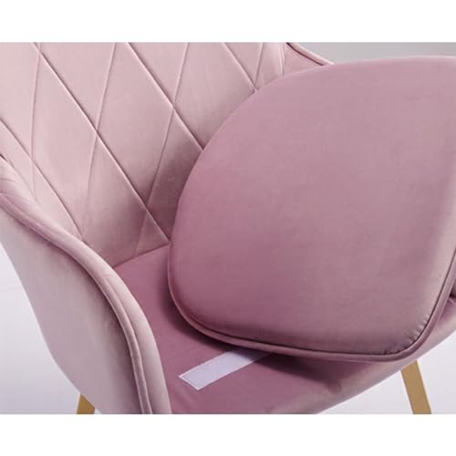 SJIALEN Soft Velvet Kitchen Chairs,Office Negotiate Backrest Makeup Chair Restaurant Home Bedroom Balcony Lounge Chairs Kitchen Chair (Color : Gray), Grey