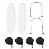 Simplifica tu arreglo de calefacción y obtén la mejor movilidad con estos soportes para ruedas (paquete de 2) (negro)