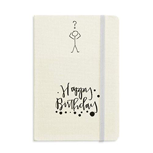 Diario clásico A5 Happy Birthday con tapa dura elegante para notas