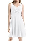GRACE KARIN Sleeveless Flared A-line Bridesmaids Wedding Dress XL White
