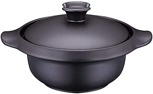 Cacerola de Cerámica Cacerola de Barro Cacerola de Barro Cacerola para Guisar Cacerola de Cerámica - Resistente al Frío y al Calor, y Ahorra Energéticamente, Nutrición Deliciosa, Capacidad 1,5L