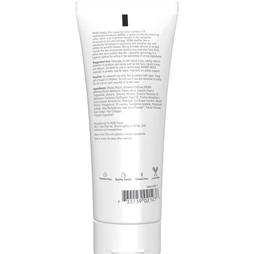 NOW Foods - MSM Liposome Lotion - 8 oz. (Pack of 3)