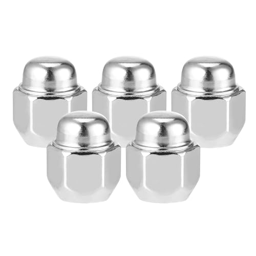 Image of 5 Pcs Wheel Lug Nuts Compatible for Nissan Altima Murano for Infiniti G20 I30 M35, Durable M12 x 1.25 Carbon Steel Silver Tone Tire Lugnuts