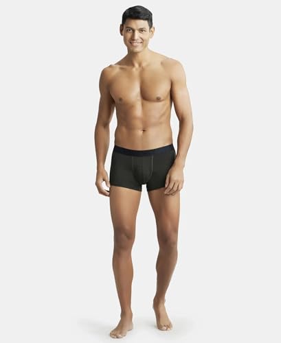 Image of Jockey IC25 Men Tencel Micro Modal Cotton Elastane Stretch Solid Trunk with Natural StayFresh Properties