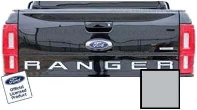 Decal Mods Calcomanía Adhesiva de Inserción de Portón Trasero de Repuesto (Delgada) para Ford Ranger (2019-2022) (Plata Metálica) - CMS