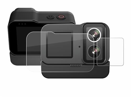 brotect Glass Screen Protector Film for SJCAM SJ20 Dual Lens - Glass-Foil 9H Protection [Scratch Resistant, High Clarity]