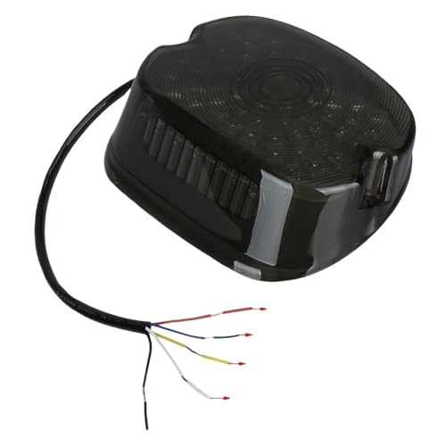 Luces traseras ahumadas de perfil bajo con intermitente integrado para Dyna