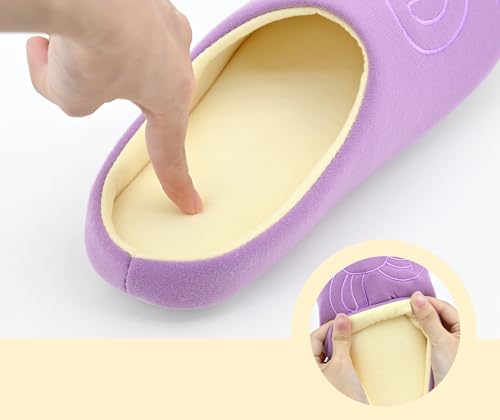 DICUIRD Women's Animal Fleece Home Slippers with Hard Sole, Comfortable Indoor or Outdoor Animal Bedroom Shoes3