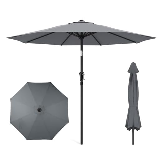 Best hotel garden umbrella factories Premium 9ft UPF50+ Patio Umbrella