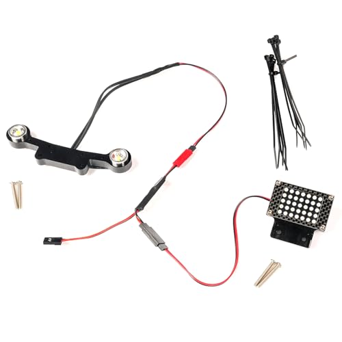 MOSHNOLY Headlight & Rear Light Set for Arrma 2S 1/10 Gorgan&1/10 Quake