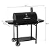 Royal Gourmet CC1830T 30-Inch Barrel Charcoal Grill with Warming Rack & Front Storage Basket, Outdoor BBQ Grill with 627 sq. in. Grilling Area for Backyard Barbecue Cooking Party, Black
