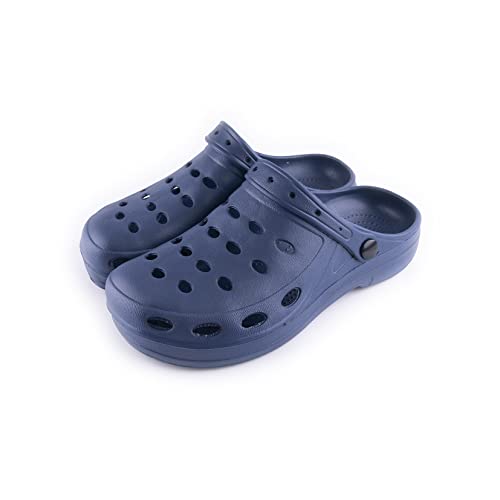 R-ISLAND Zuecos de Hombre,EVA,Impermeable, (Azul Oscuro, Numeric_42)